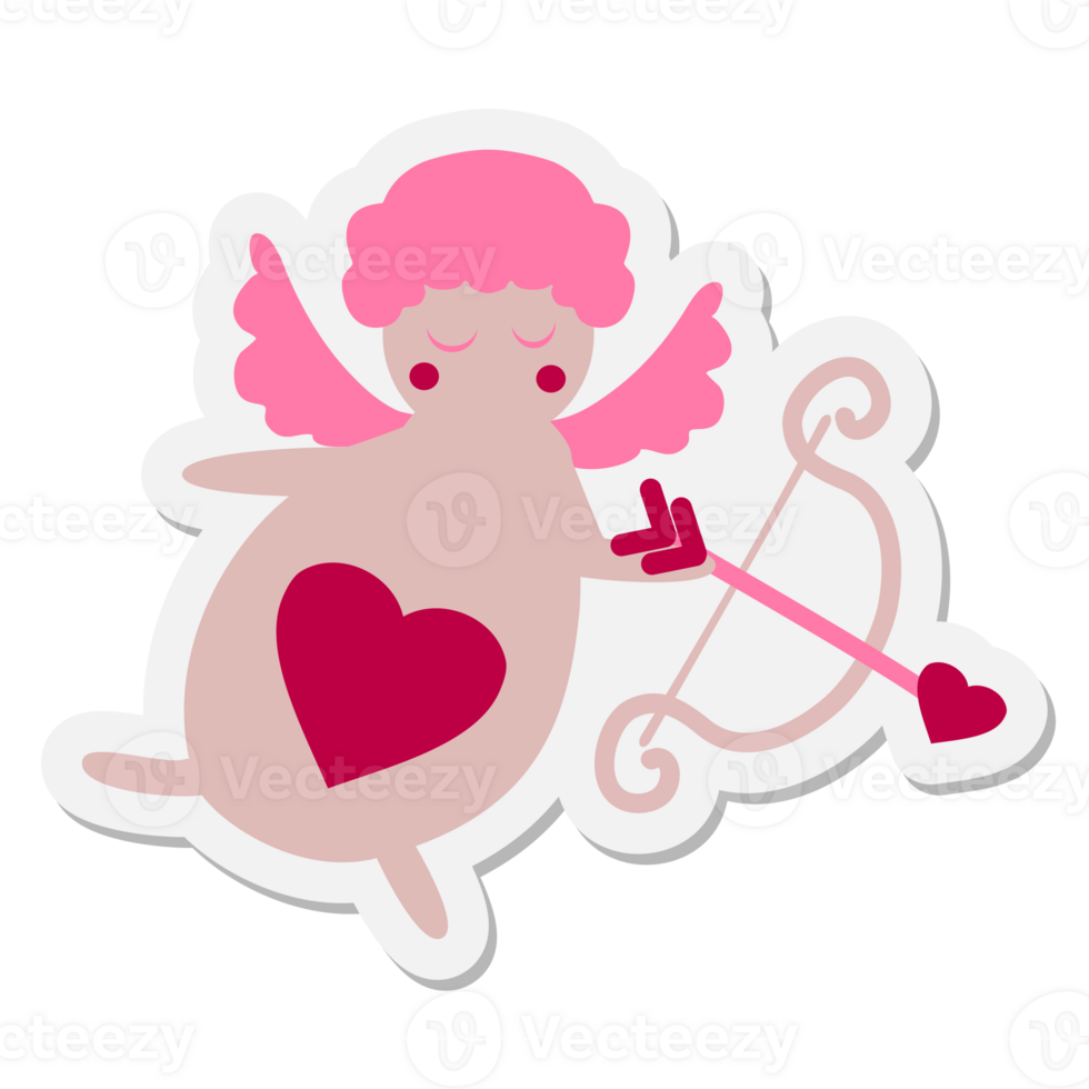 valentine cherub cupid sticker png
