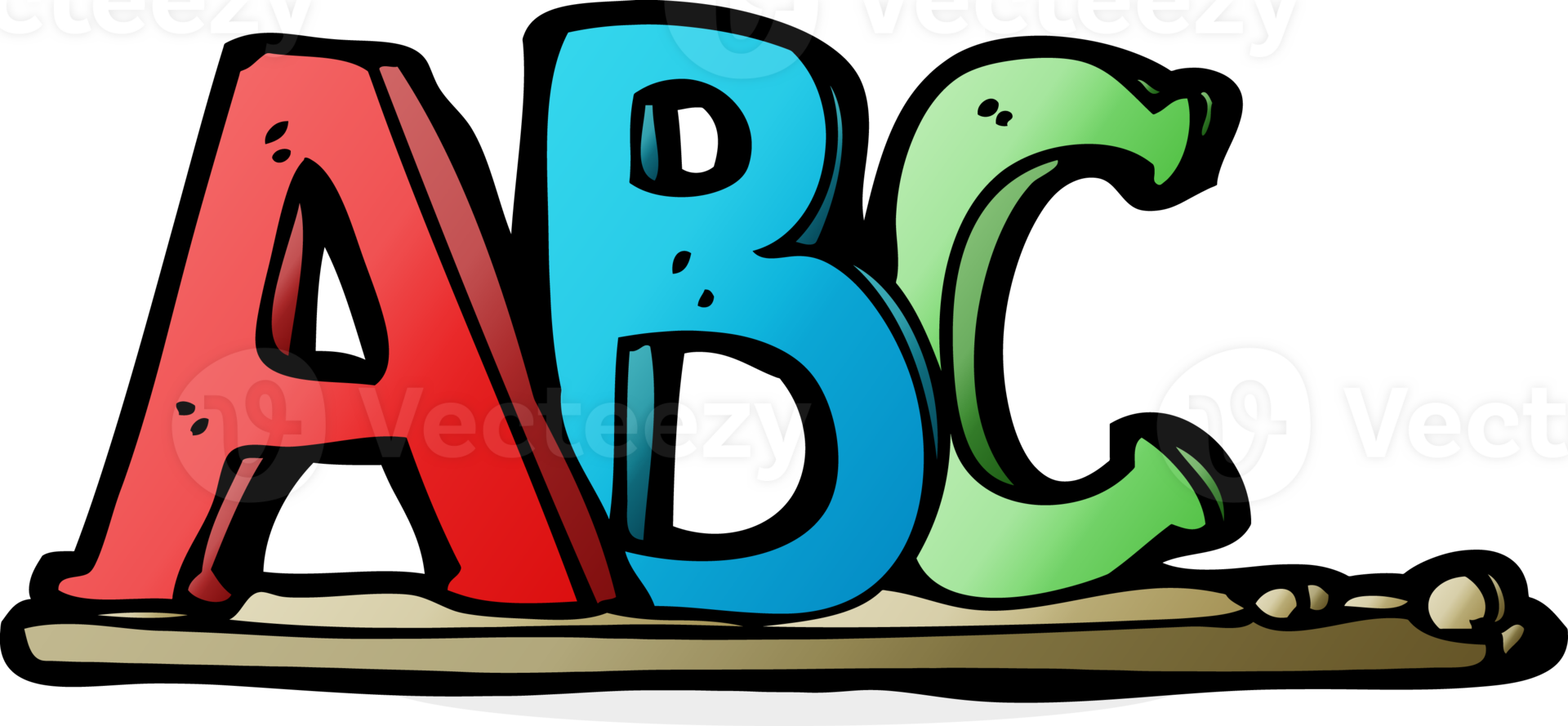 cartoon ABC letters 45295260 PNG