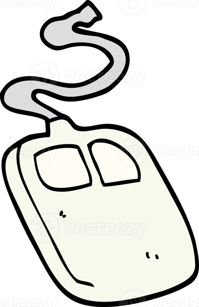 cartoon doodle old computer mouse png