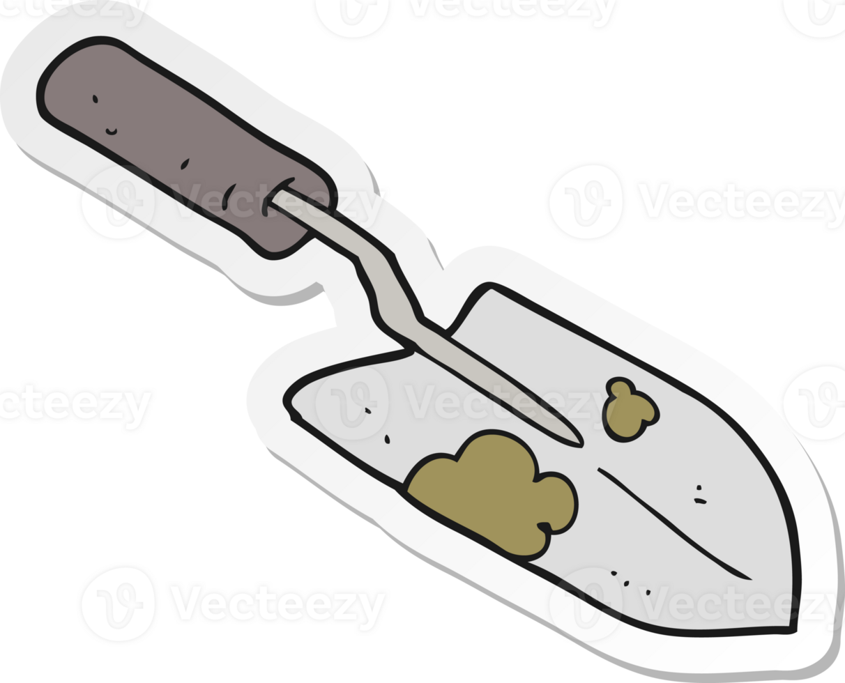 adesivo di una cazzuola per cartoni animati png