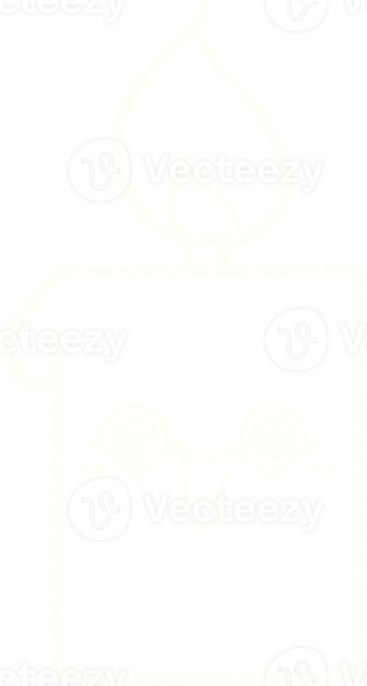 Candle Chalk Drawing png