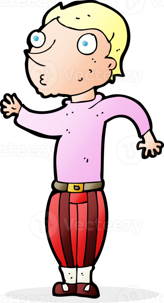 cartoon man in loud clothes png