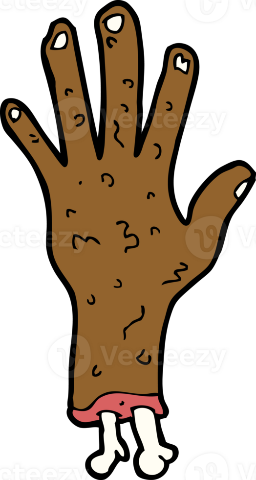 gross zombie hand cartoon png