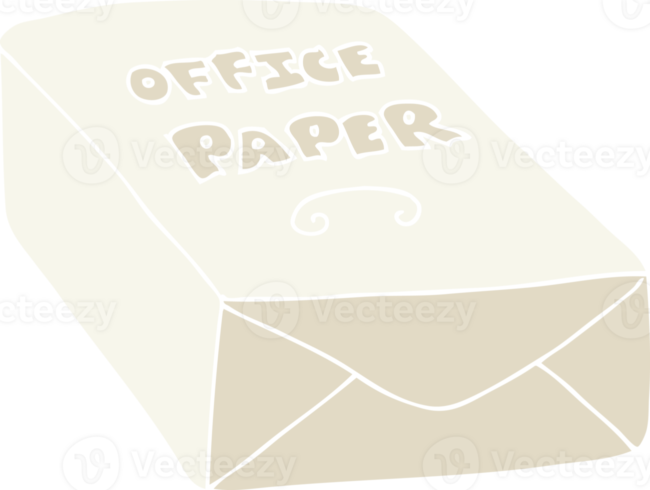 flat color illustration of office paper png