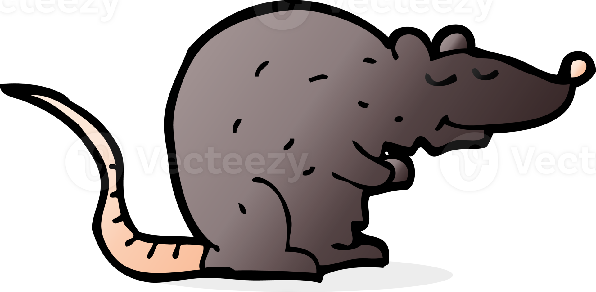 cartoon black rat png