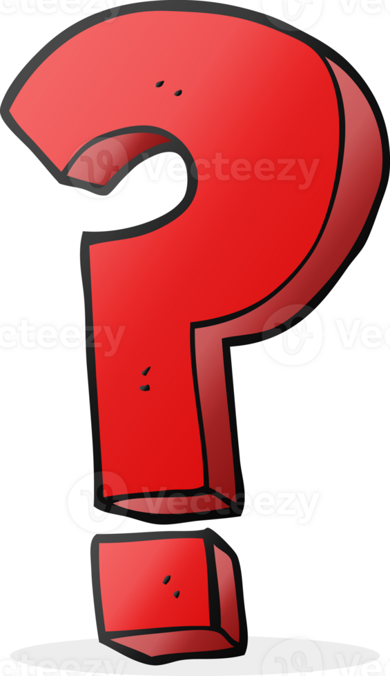 drawn cartoon question mark symbol png