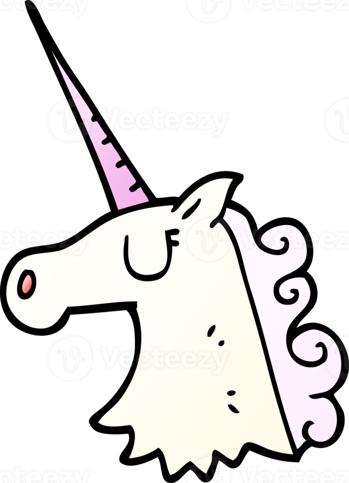 cartoon doodle pretty unicorn png