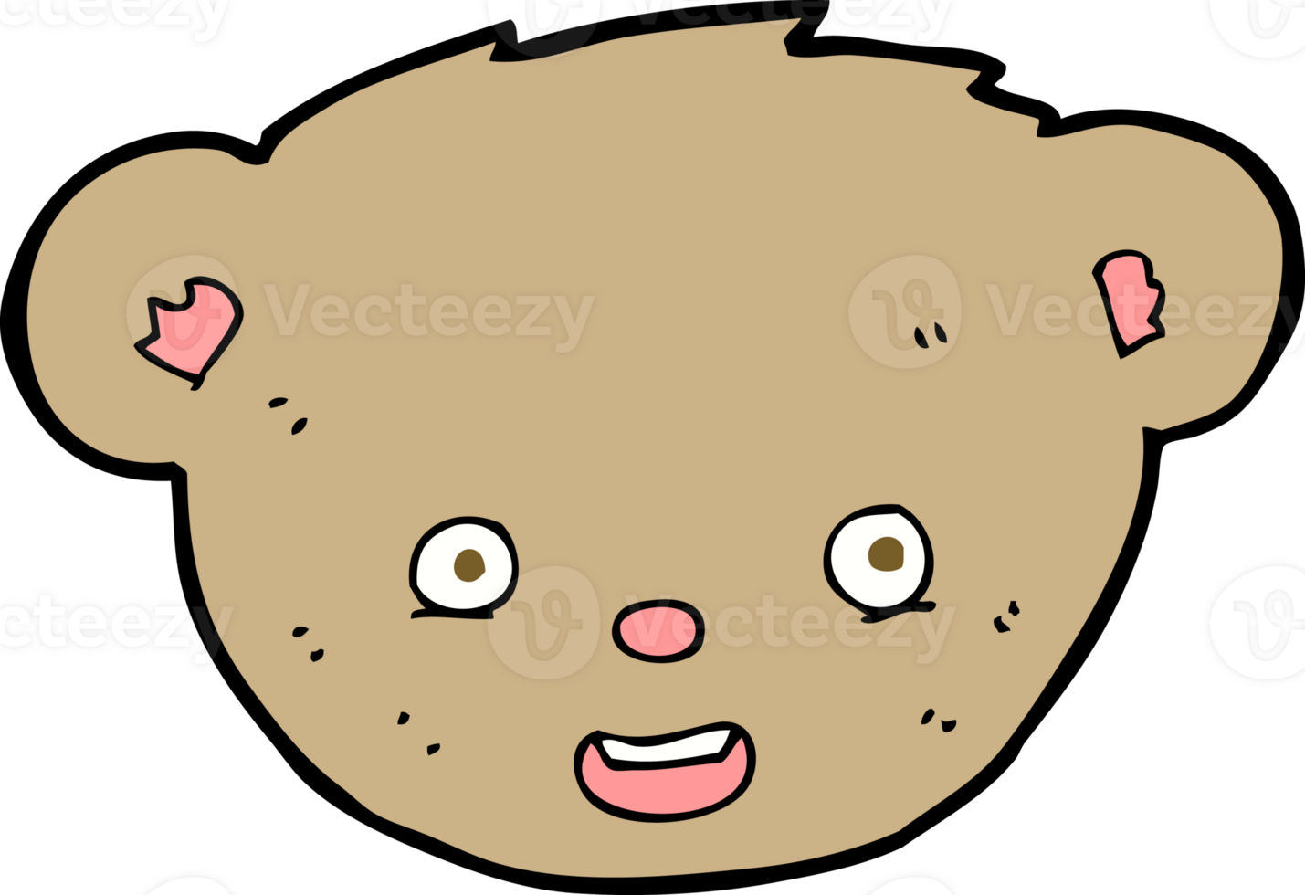 Cartoon-Teddybär-Gesicht 45297262 PNG