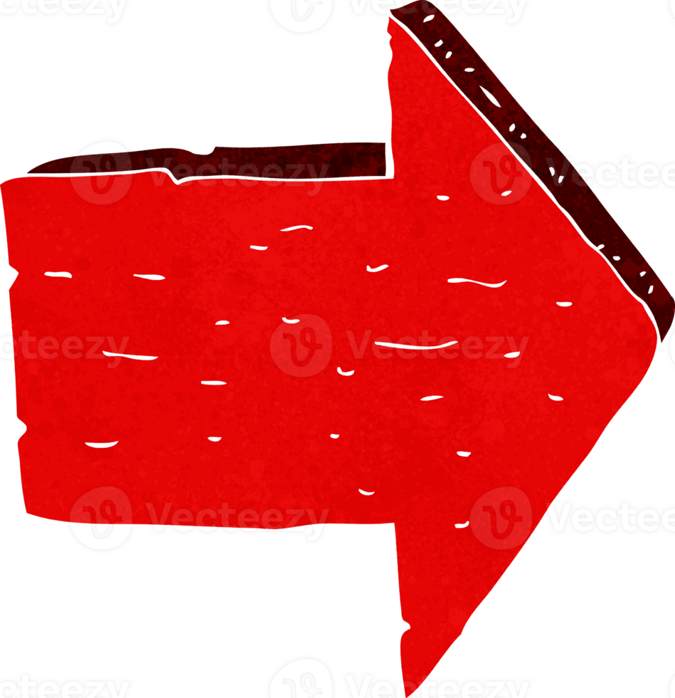 cartoon pointing arrow sign png