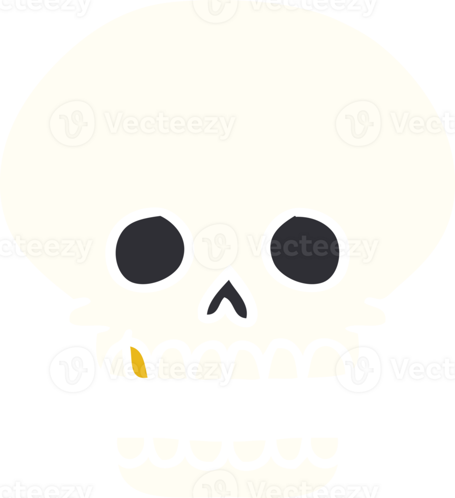 hand drawn cartoon doodle of a skull head png