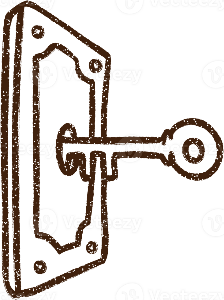 Lock Charcoal Drawing png