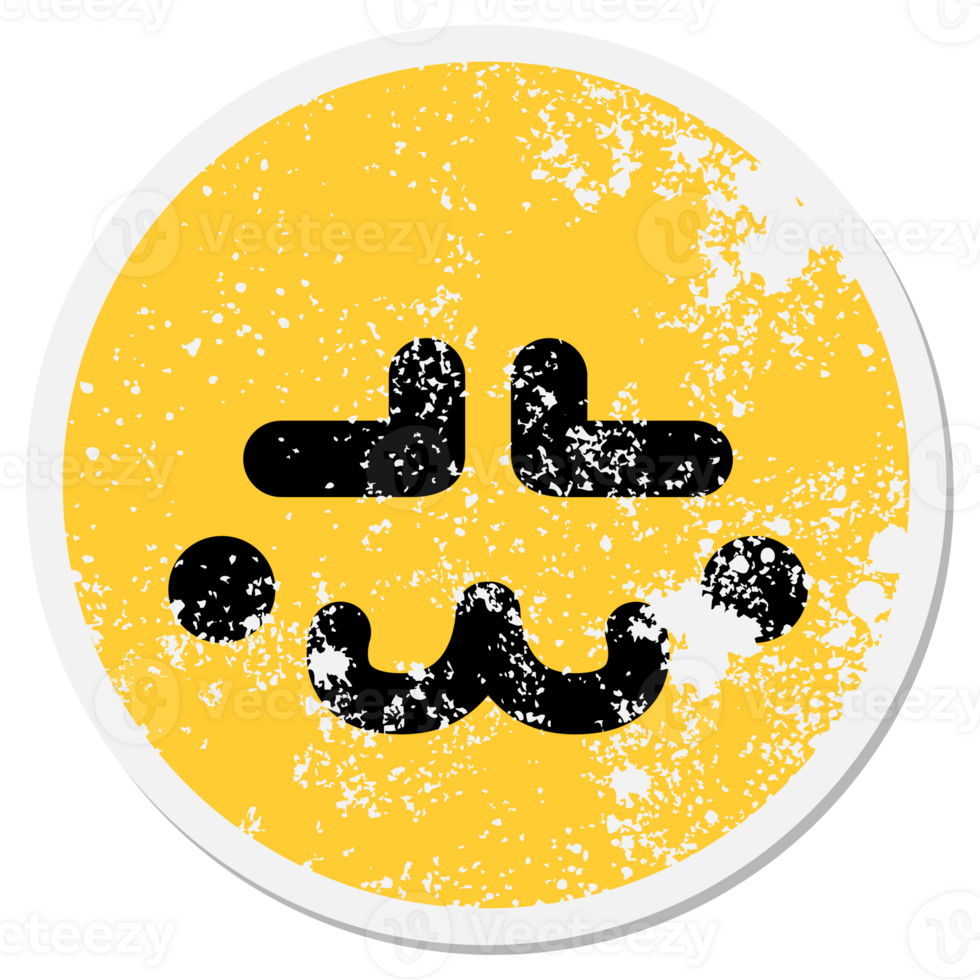 furrowed brow circle png