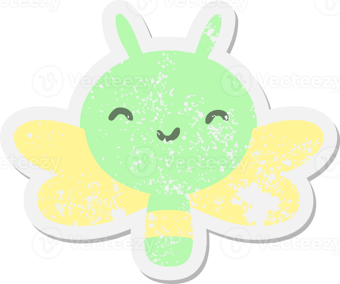 cute cartoon bug grunge sticker png
