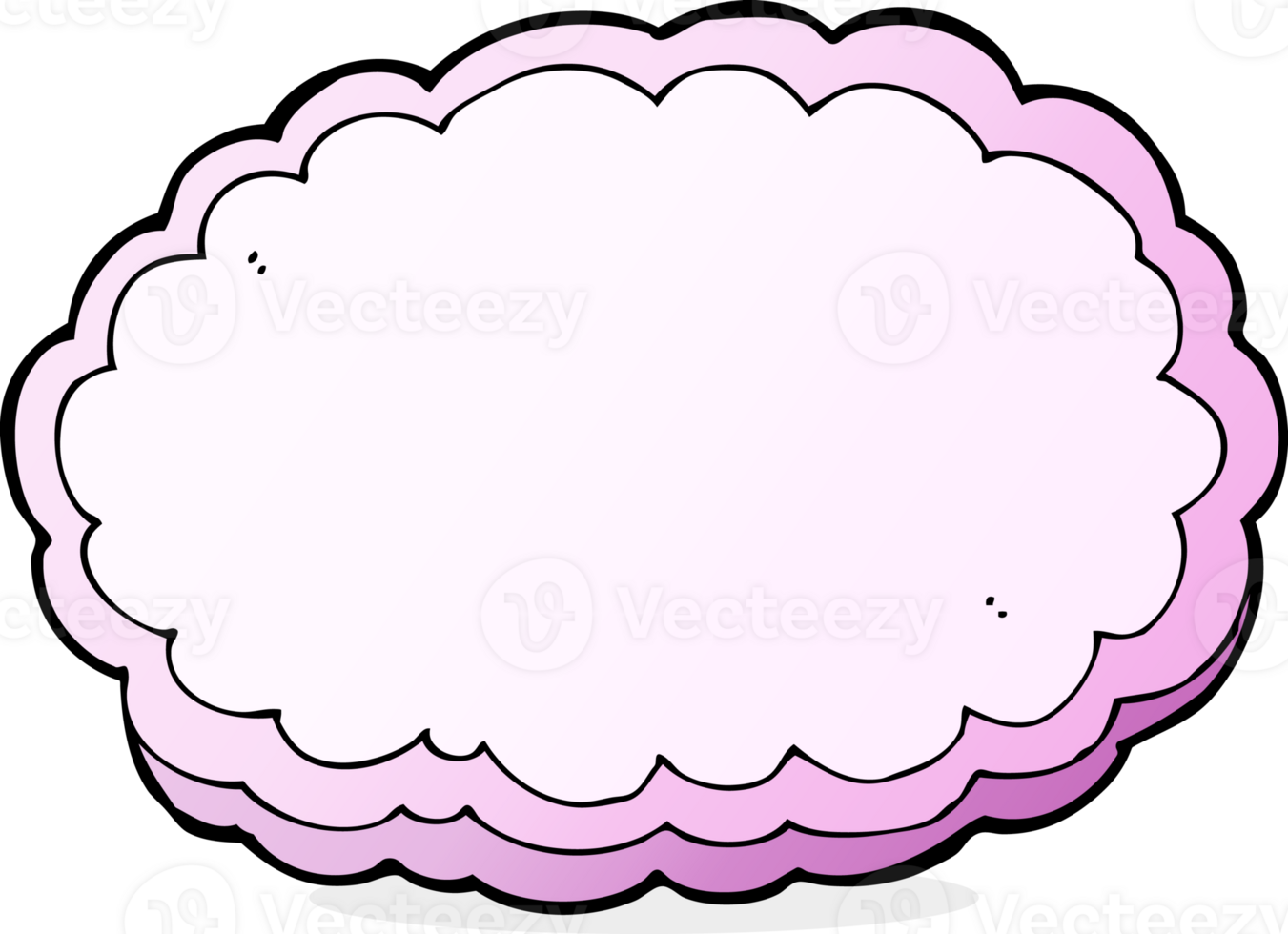 nuage décoratif de dessin animé png