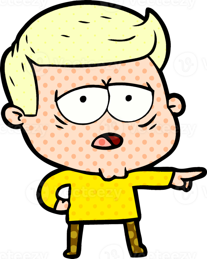 cartoon tired man png