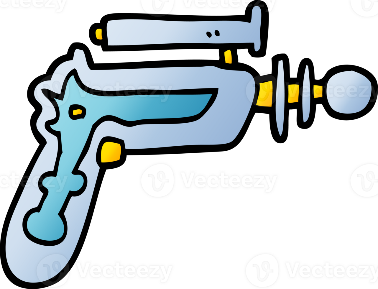 png gradient illustration cartoon ray gun