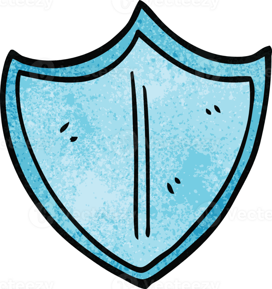 cartoon doodle shield png