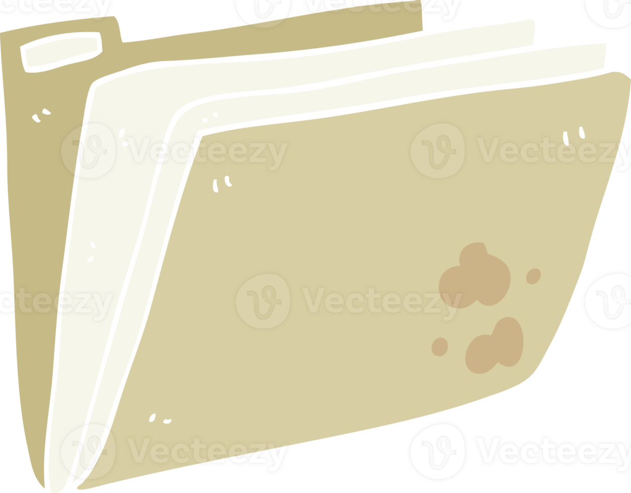 flat color illustration of business file png