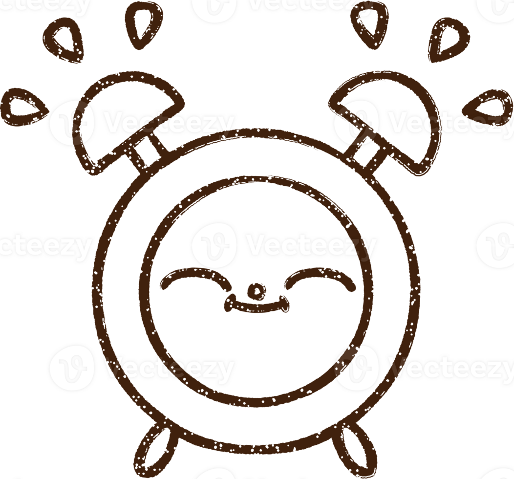 Alarm Clock Charcoal Drawing png