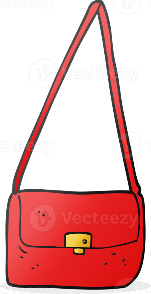 drawn cartoon handbag png