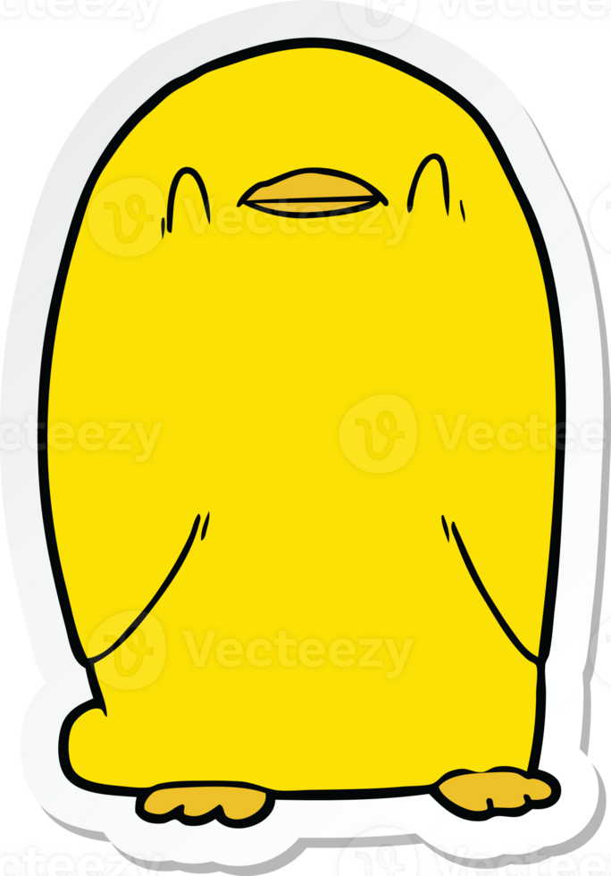 sticker of a Cartoon Bird png