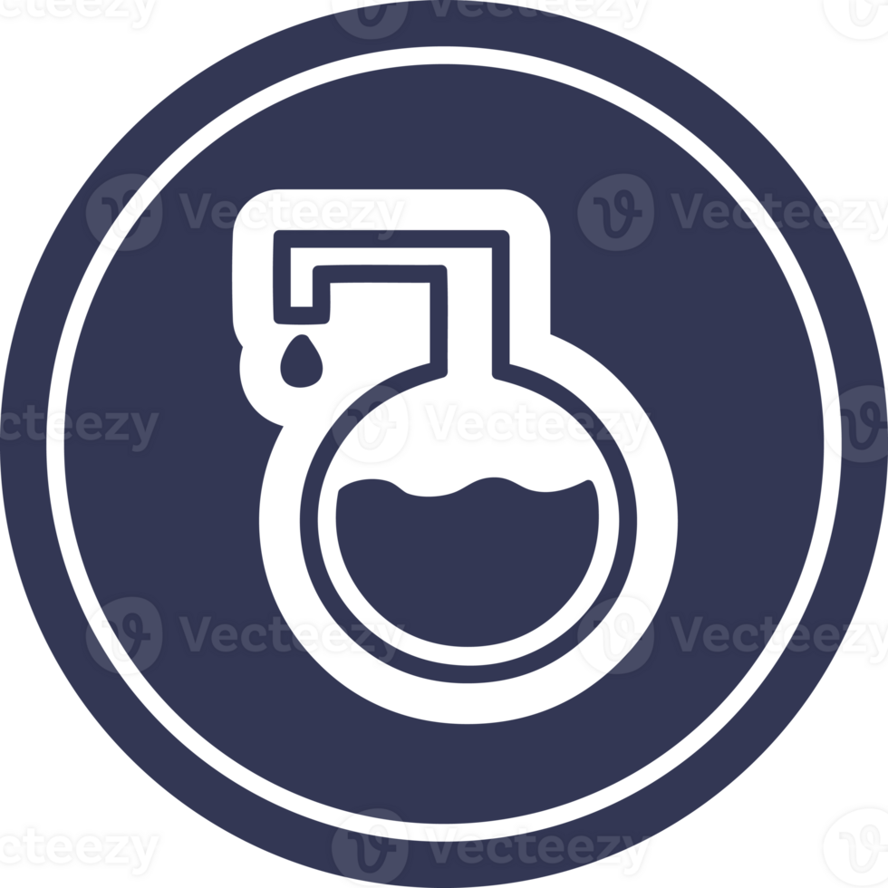 science experiment circular icon symbol png