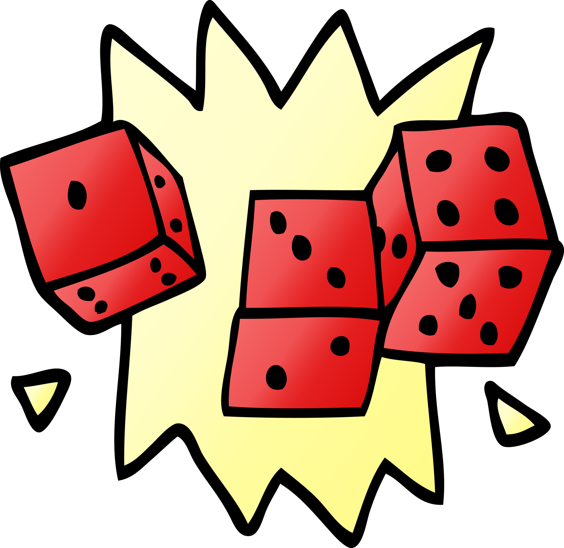 cartoon doodle rolling dice 45299024 PNG