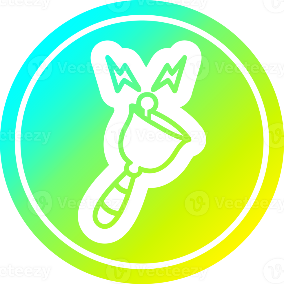 ringing bell circular icon with cool gradient finish png
