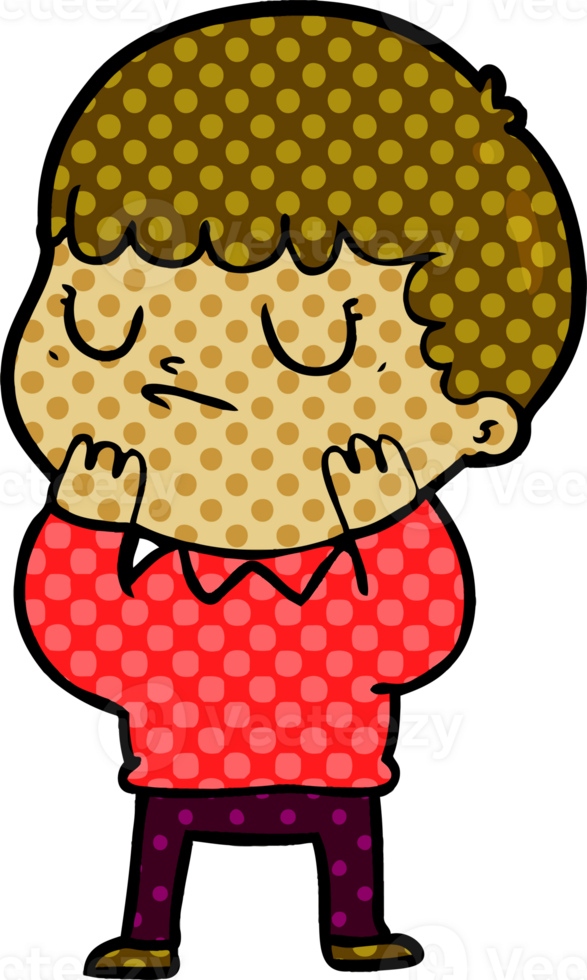 cartoon grumpy boy png