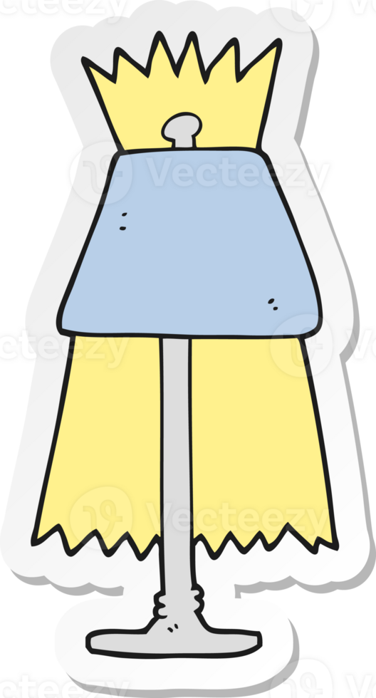 sticker of a cartoon lamp png