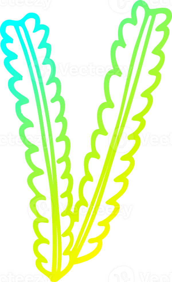 cold gradient line drawing of a cartoon strands of wheat png