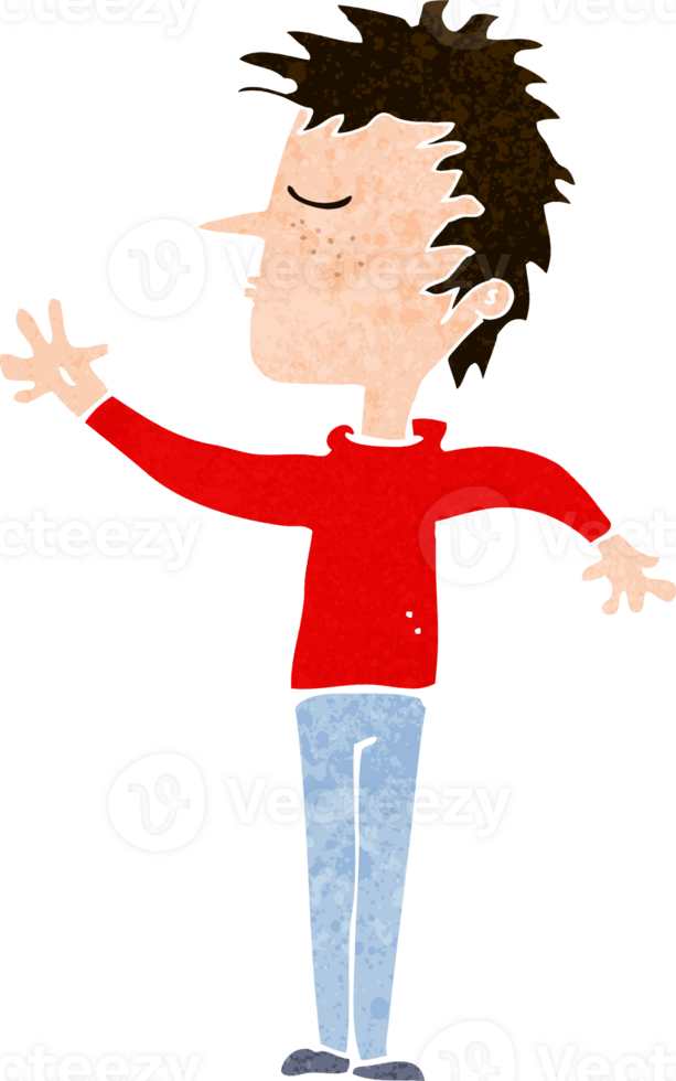 cartoon dismissive man png
