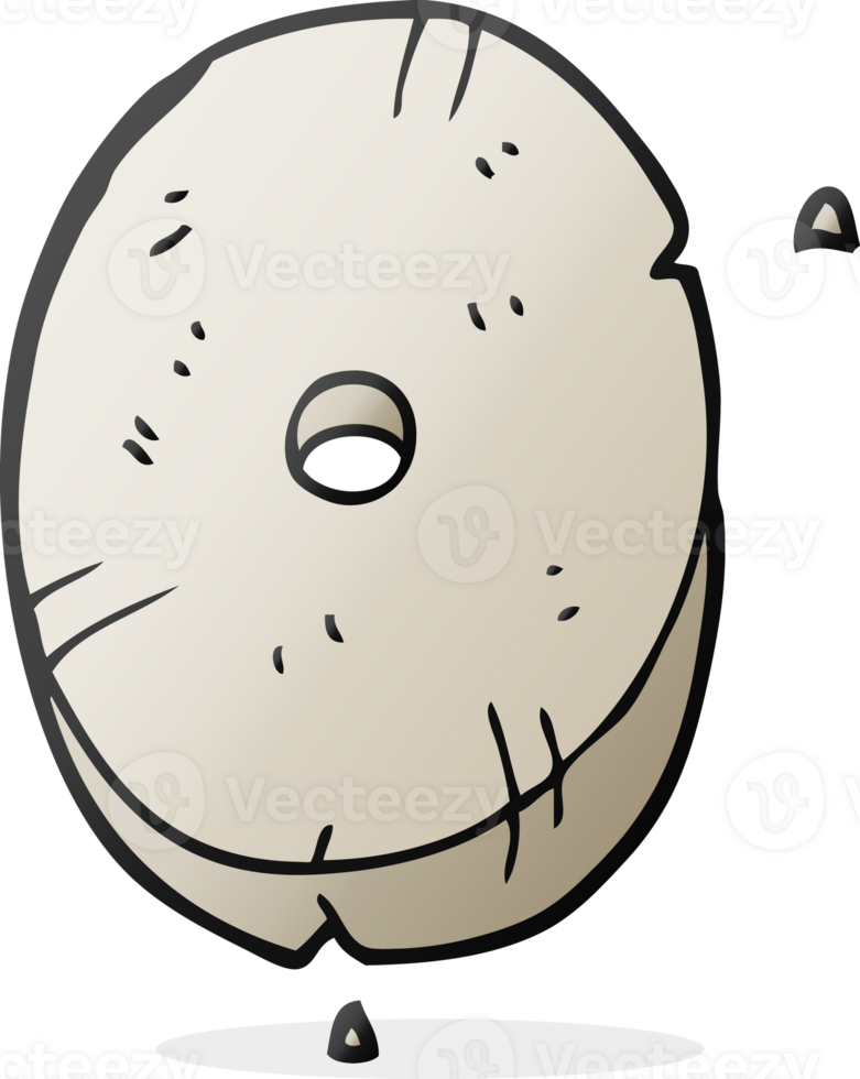drawn cartoon stone number zero png