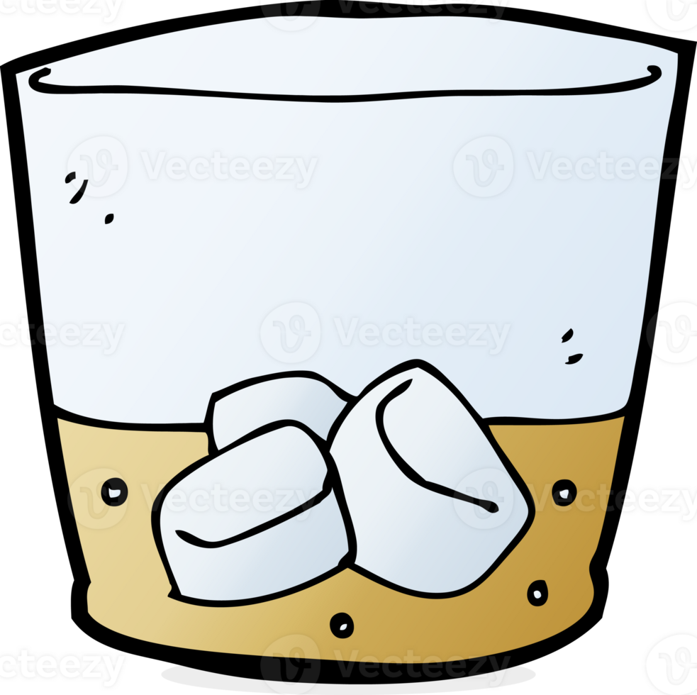cartoon whiskey in glass png