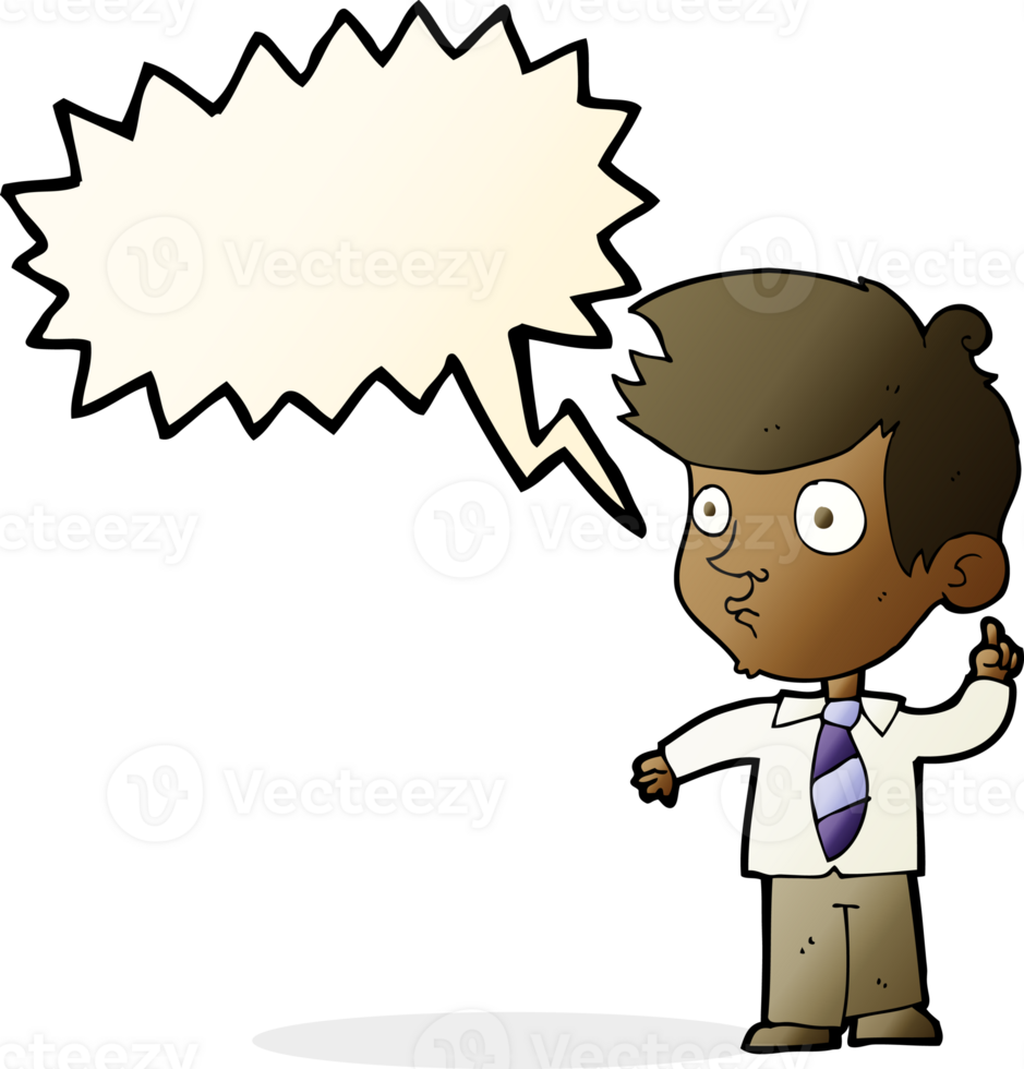 cartoon boy asking question with speech bubble png