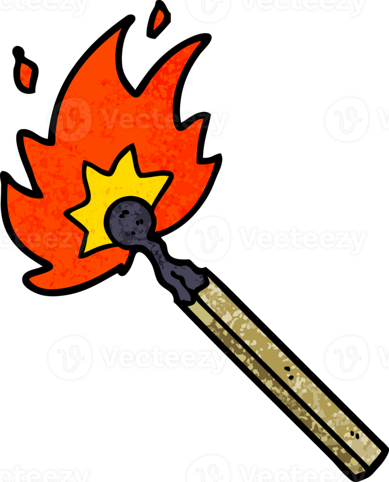 cartoon burning match png