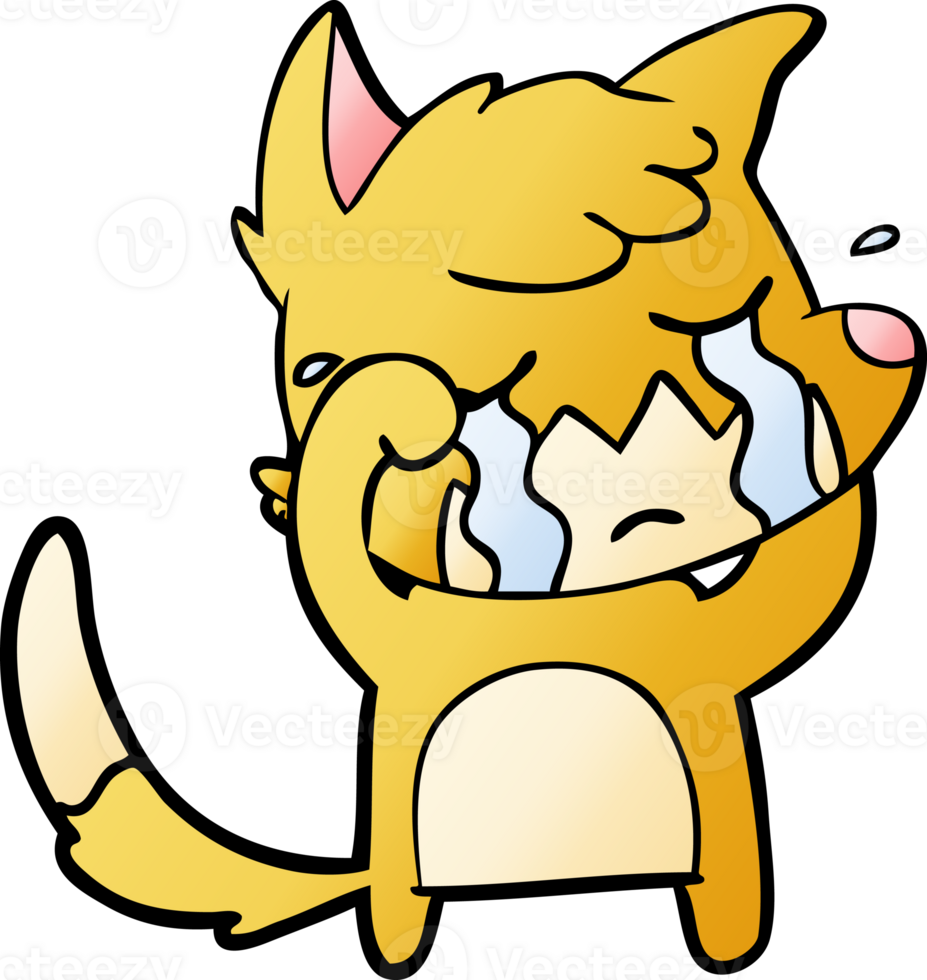 crying fox cartoon png
