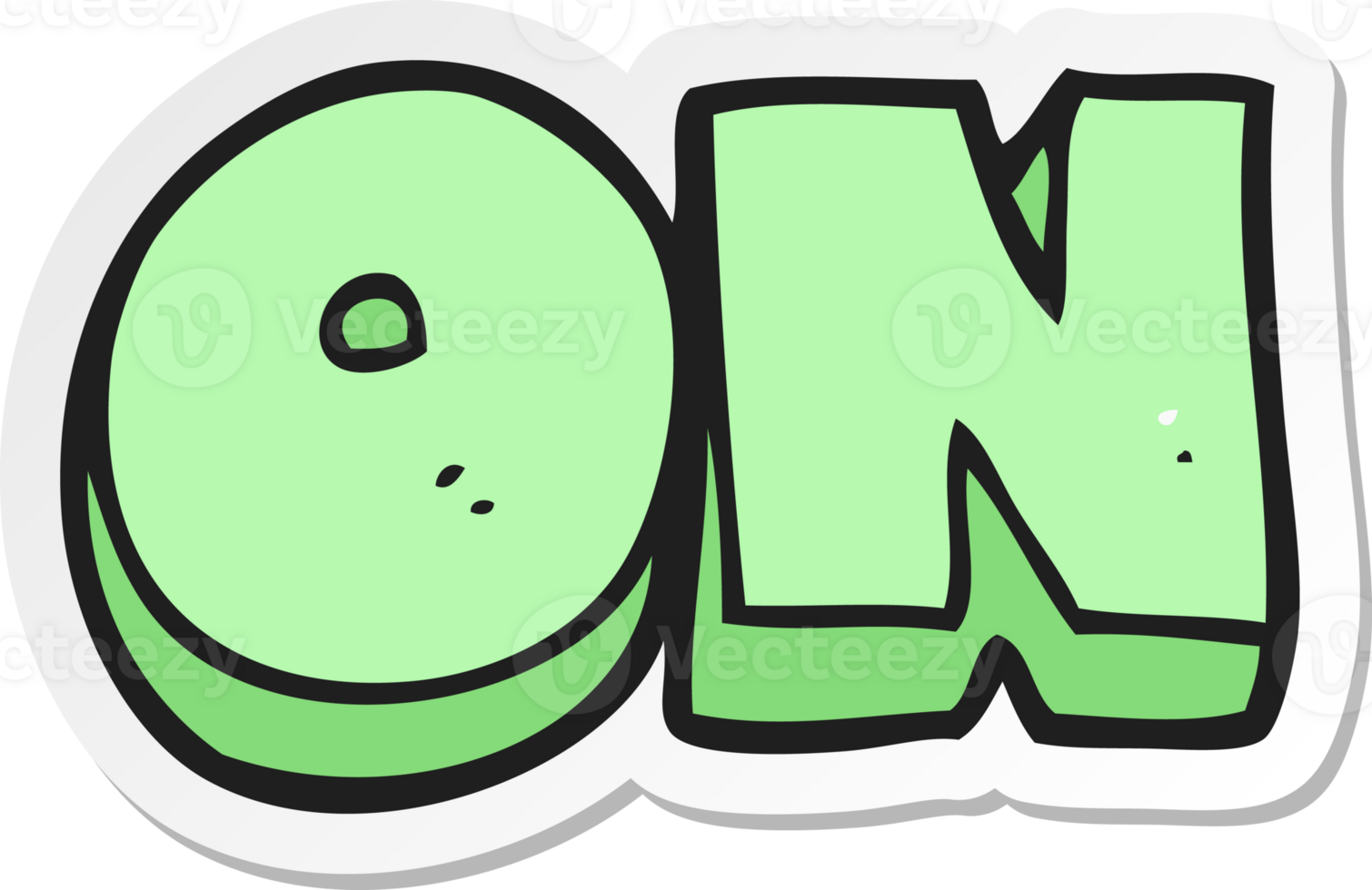 sticker of a cartoon on symbol png