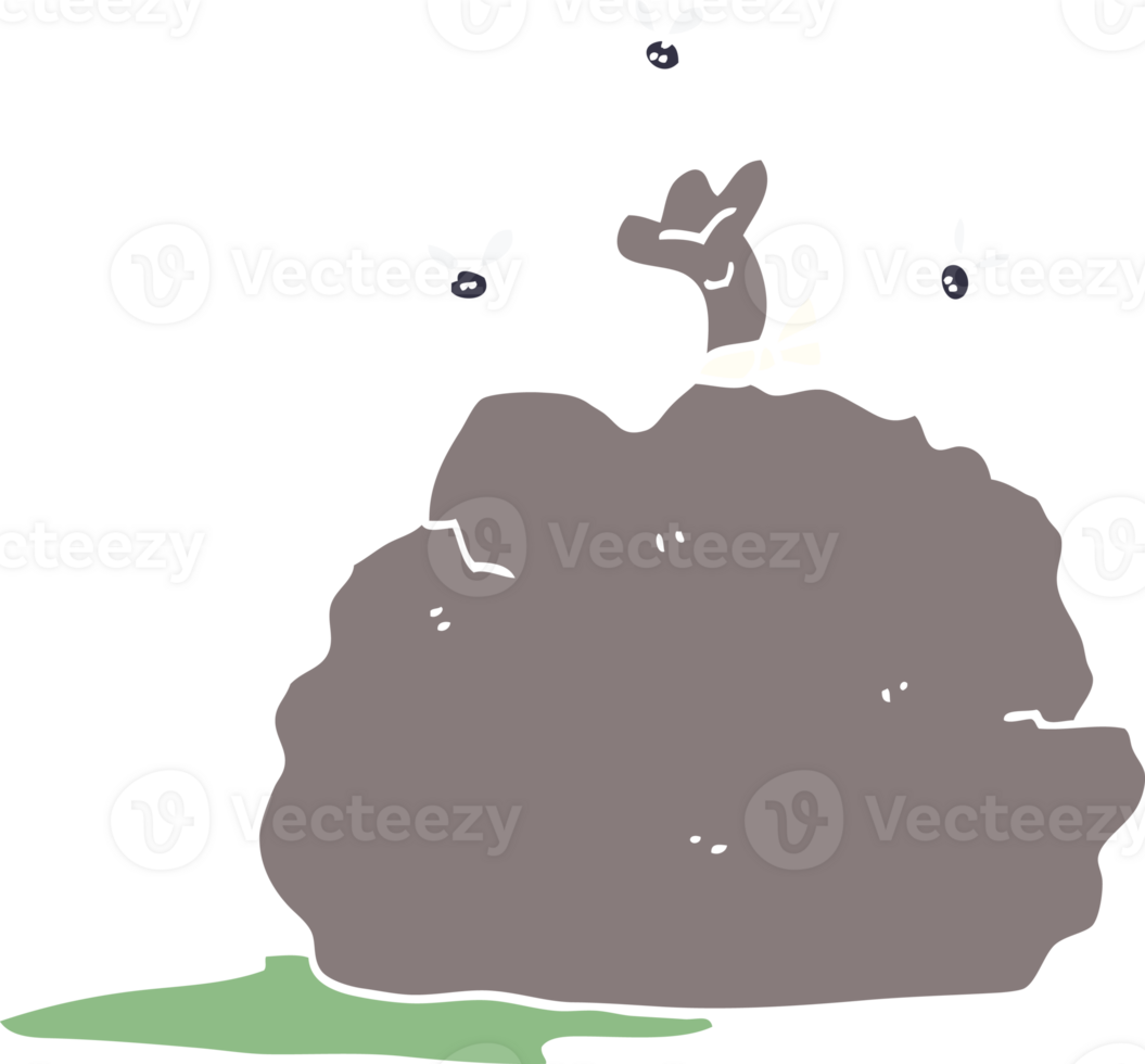 cartoon doodle bag of garbage png