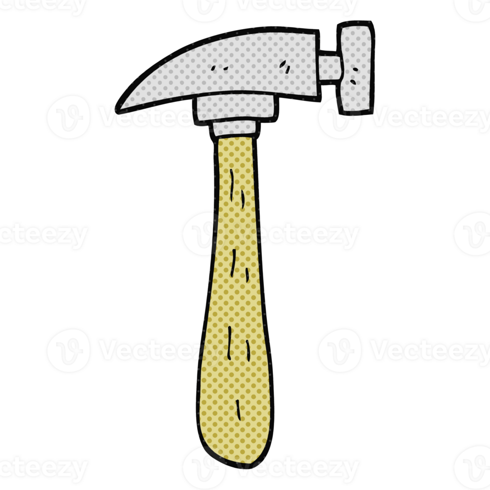 drawn cartoon hammer png