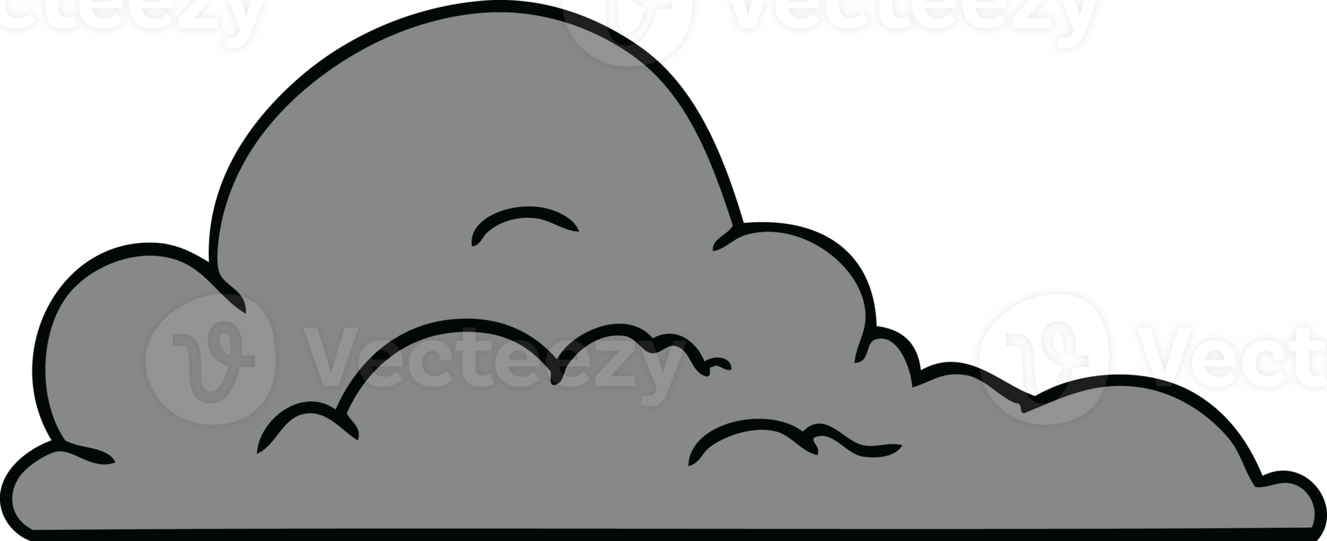 hand drawn cartoon doodle of white large clouds png