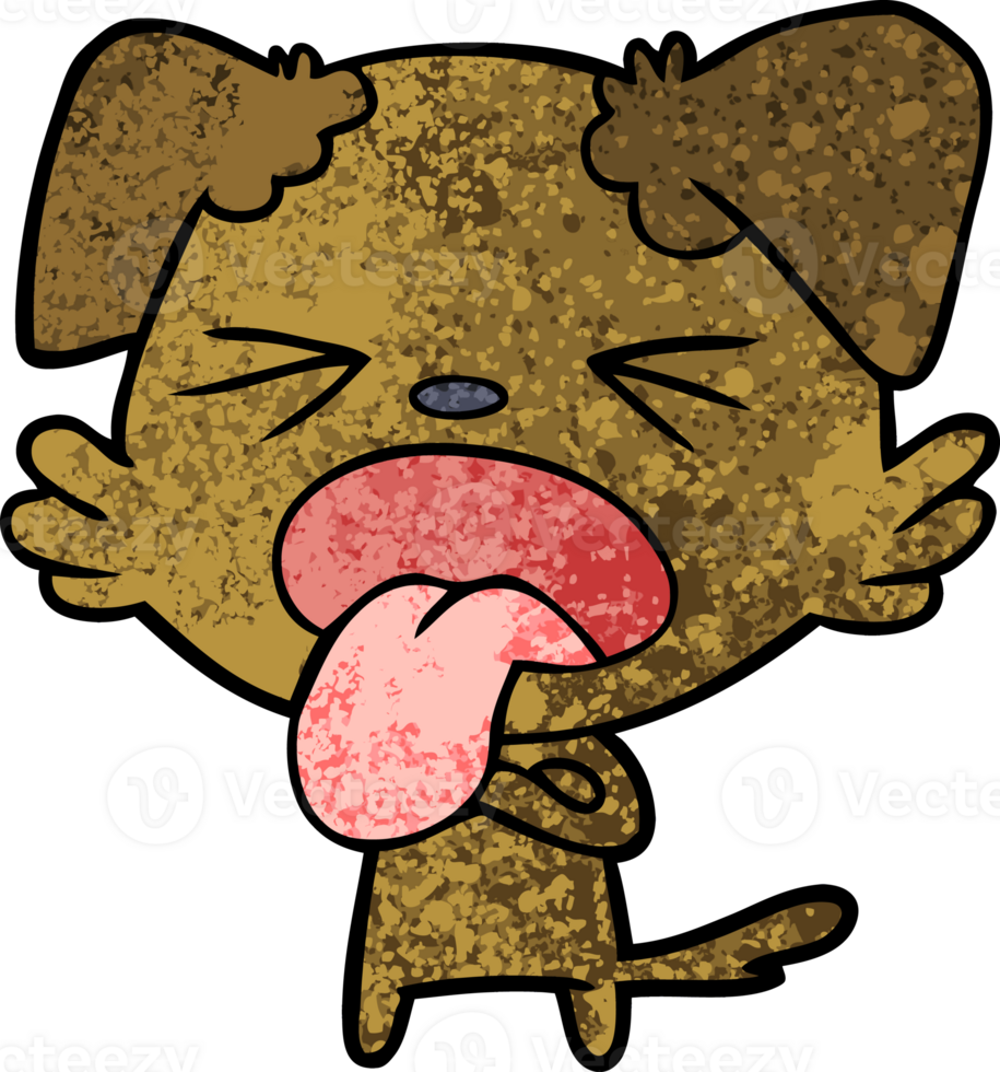 cartoon disgusted dog png