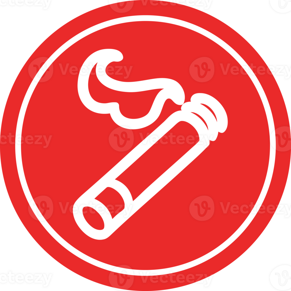 lit cigarette circular icon symbol png