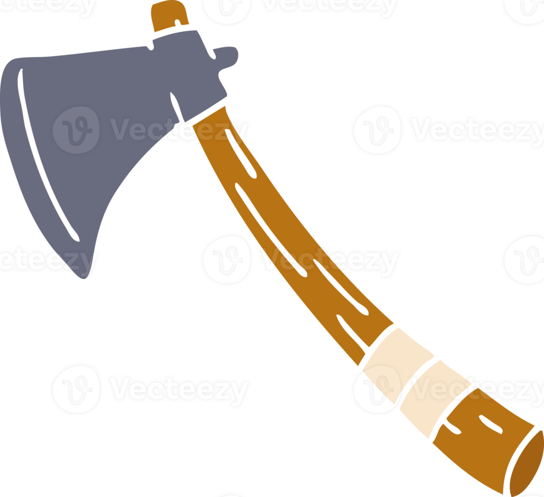 hand drawn cartoon doodle of a garden axe png