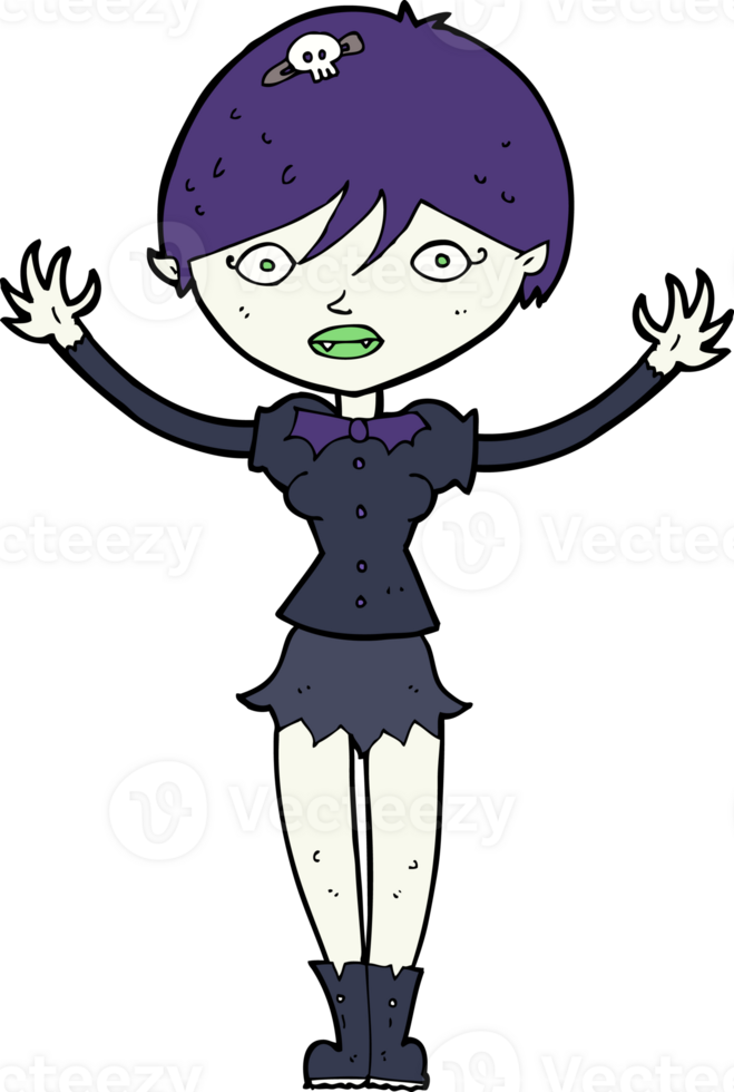 cartoon vampire girl png