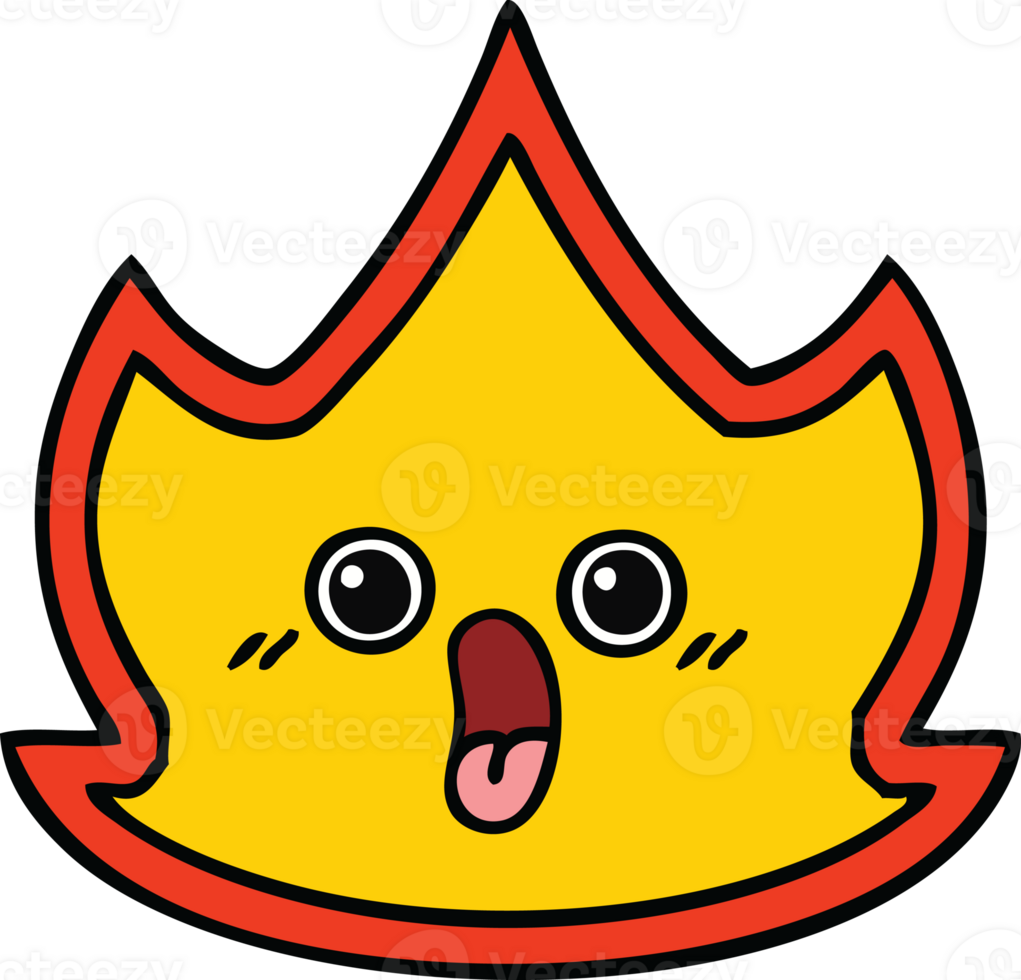 cute cartoon of a fire png