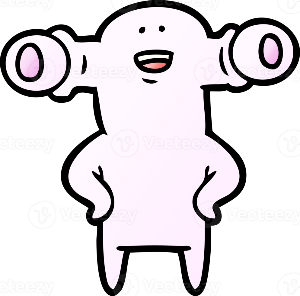 friendly cartoon alien png
