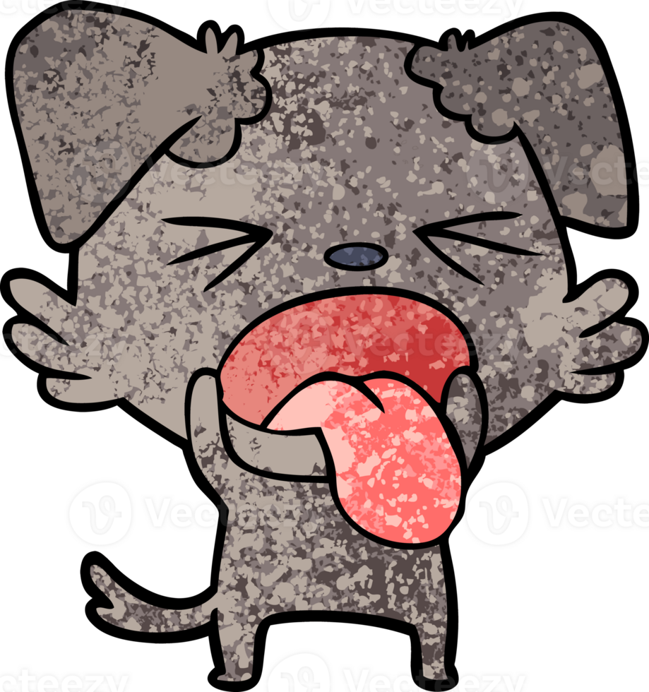 cartoon disgusted dog png
