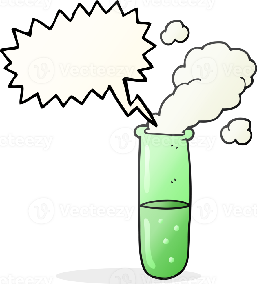 drawn speech bubble cartoon science test tube png