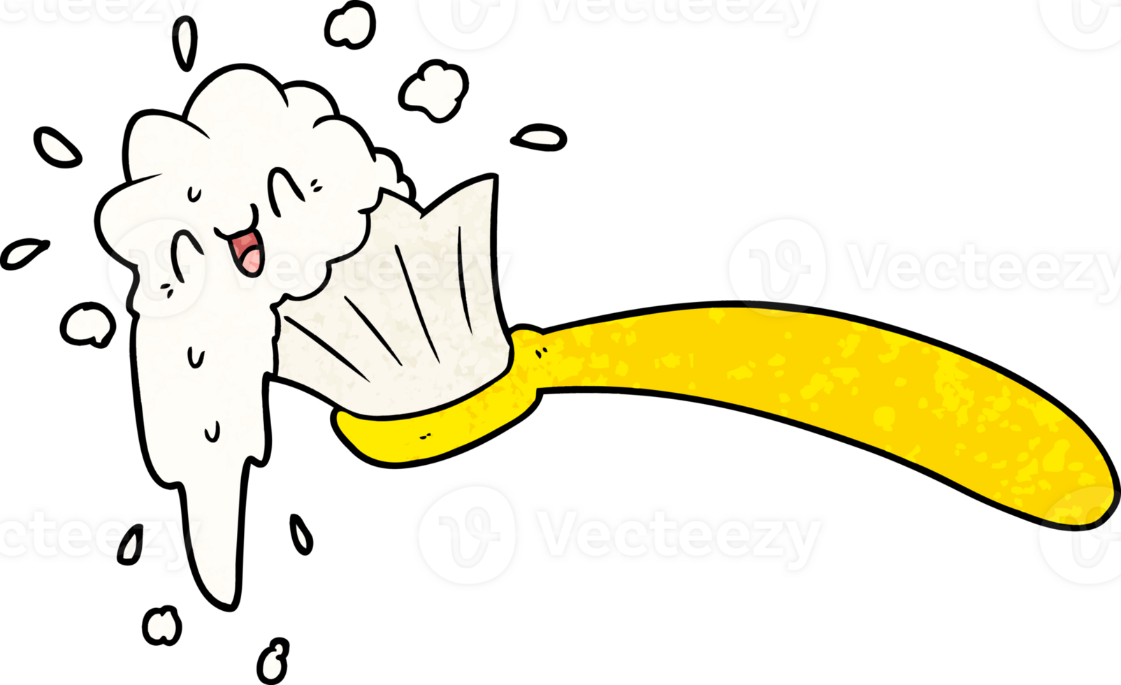 cartoon toothbrush and toothpaste png